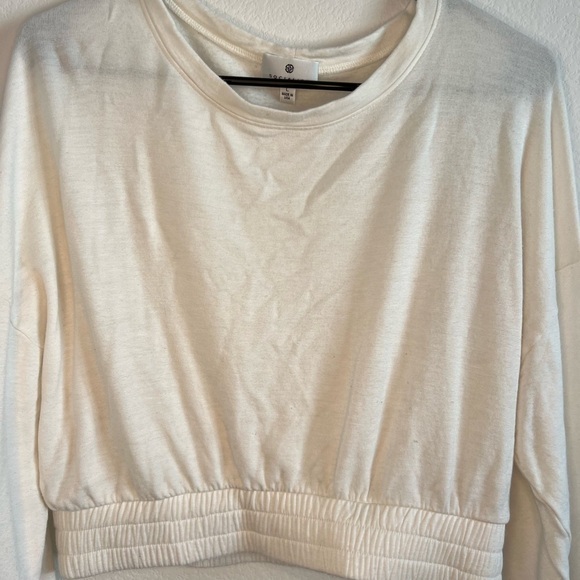 Socialite Women’s White Crop Top Size Large - Picture 2 of 7